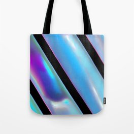 Opal Abalone Shell Stripes Abstract Art Tote Bag