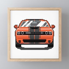 Challenger SRT 392 (orange) Framed Mini Art Print