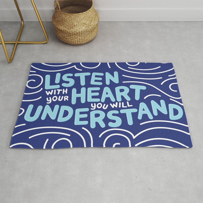 Listen With Your Heart Rug