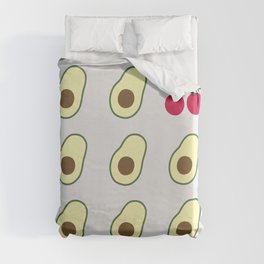 Eight avocado one cherry 1 Duvet Cover