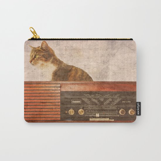 The Cat and the Radio Carry-All Pouch