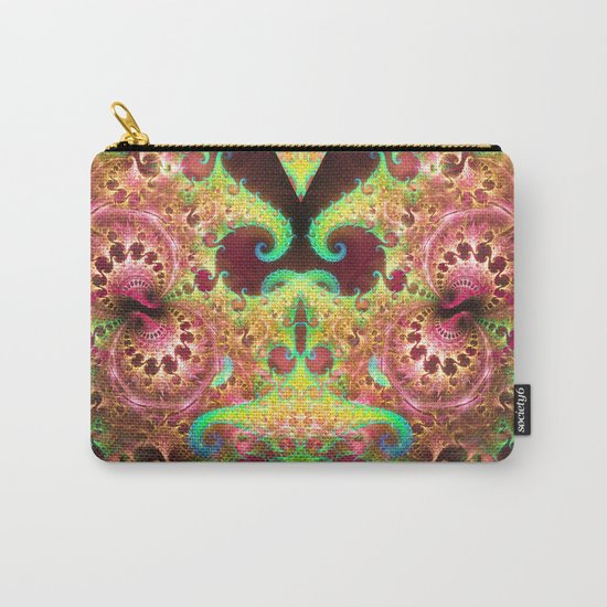 Groovy abstract with spiral patterns Carry-All Pouch