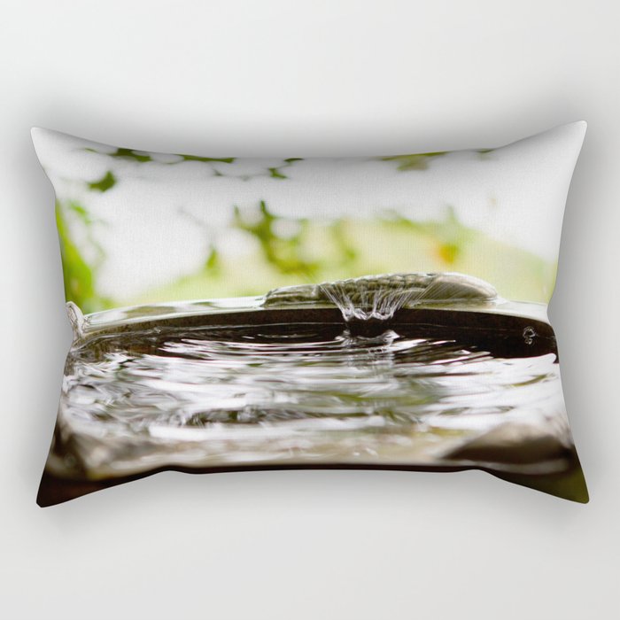Rain Splash Rectangular Pillow