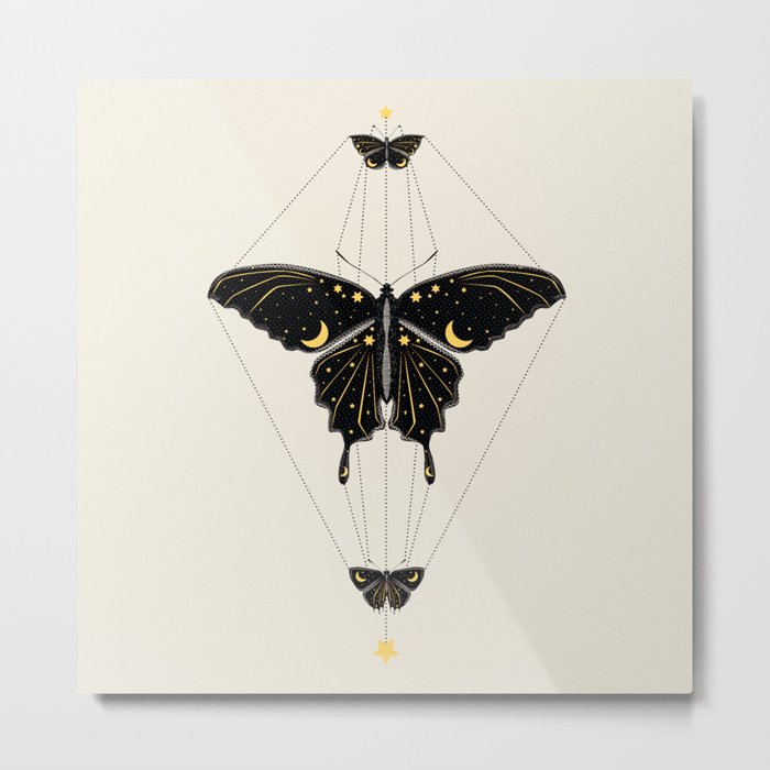 Butterfly Universe Metal Print