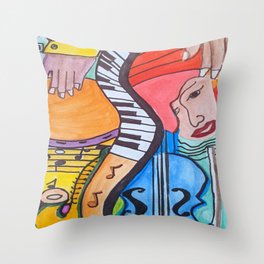 Let There Be Music Throw Pillow