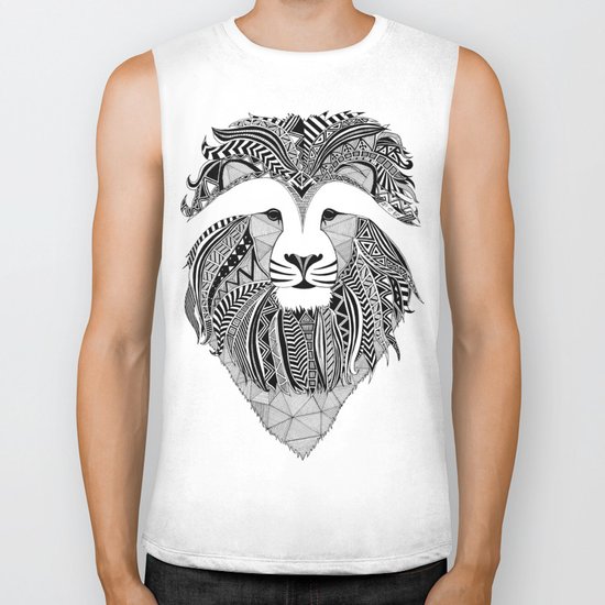 Lion - dark Biker Tank