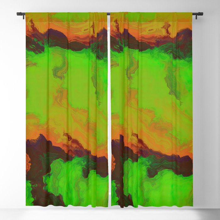 Mixing of different shades of color on canvas. Concept of home décor and interior designing Blackout Curtain