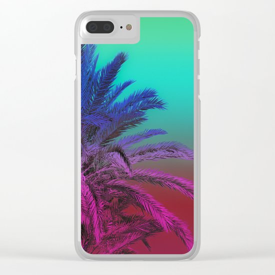 Enjoy The Summer with Palms Clear iPhone Case