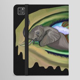Elephant in Sahara Eye  iPad Folio Case