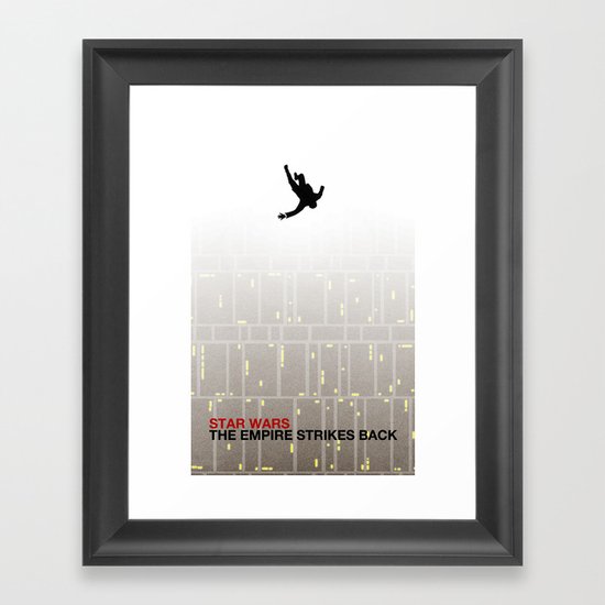 The Empire Strikes Back (Mad Galaxy Series 2 of 3) Framed Art Print