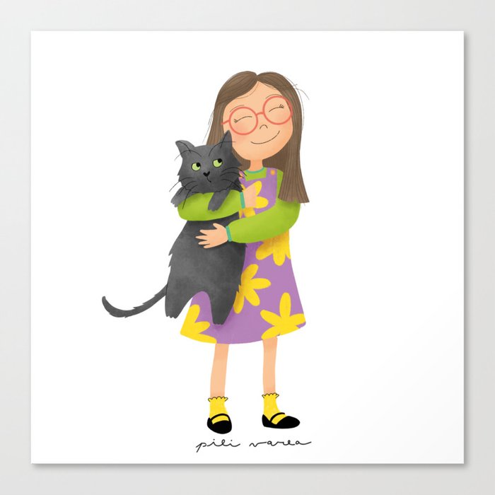 Friendly Cat Canvas Print