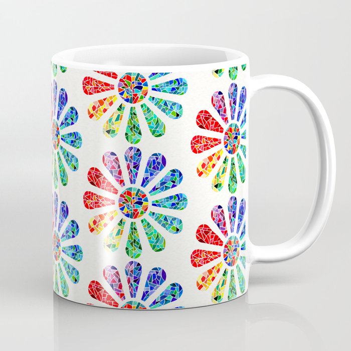 Rainbow Rosette Coffee Mug