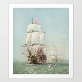 Vintage Ship Art Art Print