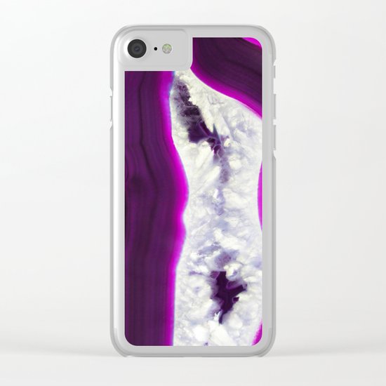 Luminescent Agate Clear iPhone Case
