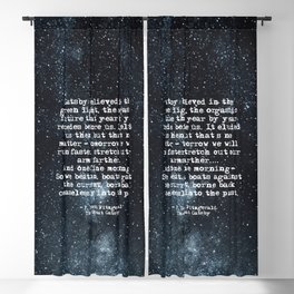So we beat on, boats against the current - Gatsby quote Blackout Curtain