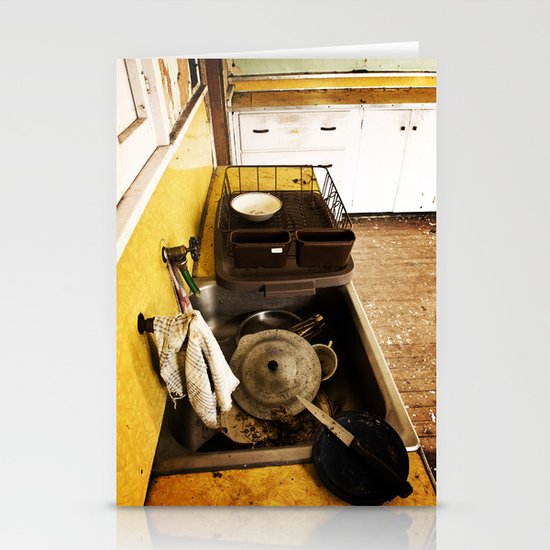 Dirty Dishes Stationery Cards