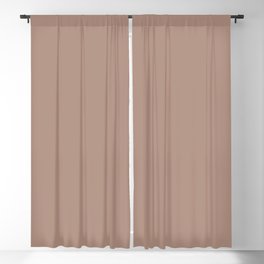 Light Coffee Brown Solid Color Pairs Sherwin Williams 2023 Color Of The Year Redend Point SW 9081 Blackout Curtain