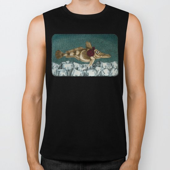 The Ice Fish Cometh Biker Tank