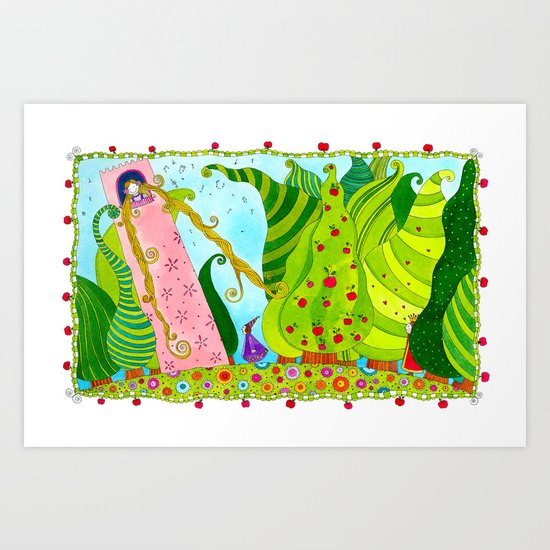 Rapunzel Art Print
