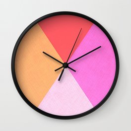 Pink & Orange Wall Clock