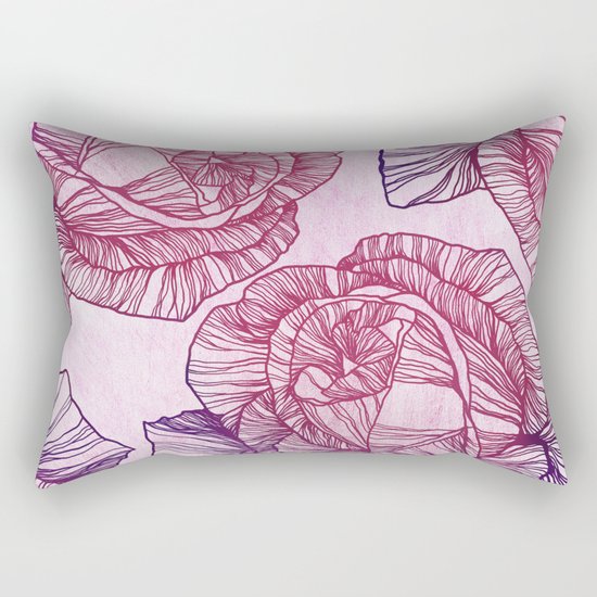 Purple rose Rectangular Pillow