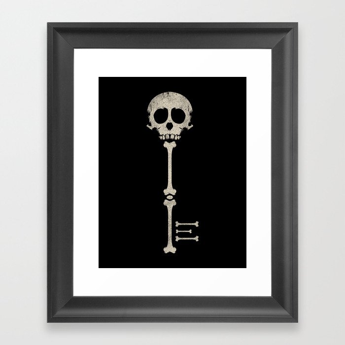 Skeleton Key Framed Art Print