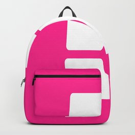 5 (White & Dark Pink Number) Backpack