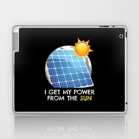 Power From The Sun Solar Photovoltaic Laptop & iPad Skin