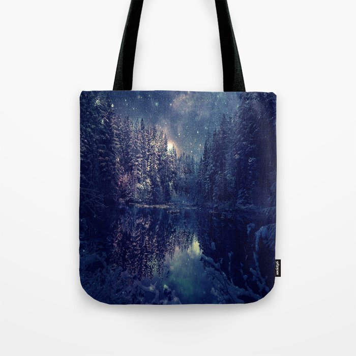 Winter Forest Deep Pastel Tote Bag