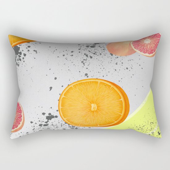 Orange and Grapefruit Rectangular Pillow