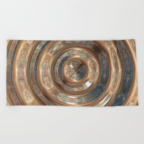 Space Swirl no1 Beach Towel