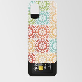 Abstract Geometric Flower Pattern Artwork 02 Multicolor 07 Sunny Android Card Case