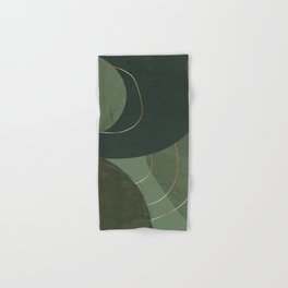 Green Geometric Hand & Bath Towel