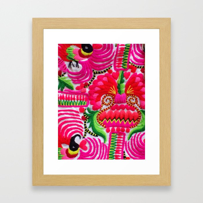Hmong Hill Tribe Embroidery 2 Framed Art Print