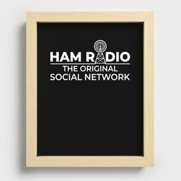 Ham Radio Amateur Radio Recessed Framed Print