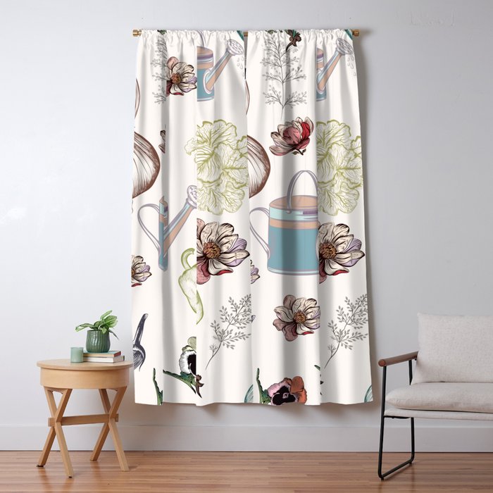 Cozy Kitchen Garden Blackout Curtain By Fleurdesign Society6 Cozy Kitchen Garden Blackout Curtain
