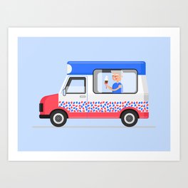 Ice-cream Truck Art Print