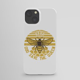 God Save The Queen Vintage Bee iPhone Case