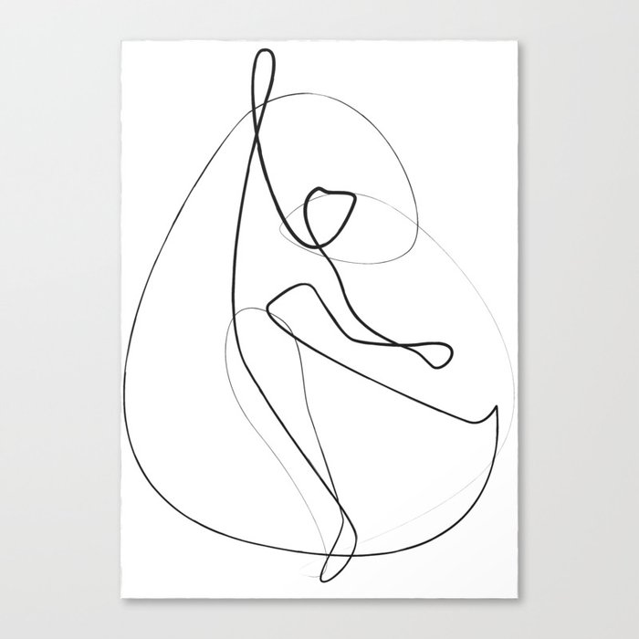 Canvas Painting of a Girl, Acrylic Painting of a Woman on Canvas Board,  Dancing Girl Painting for Living Room Decor 