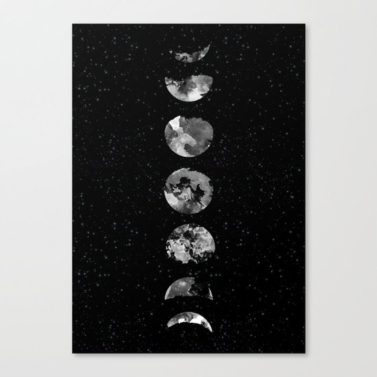 Moon Phases Canvas Print