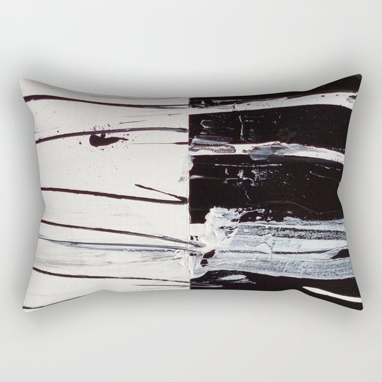 Black & White Close Up Rectangular Pillow