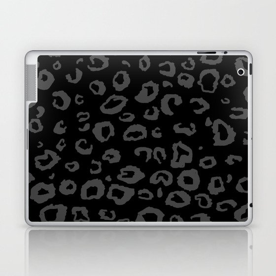 Black and Gray Leopard Laptop & iPad Skin