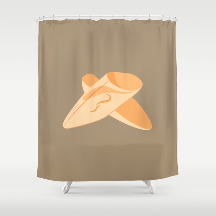 Made In Morocco 01 The Slippers Shower Curtain By Wabaaz