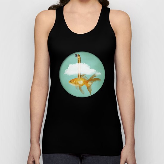 Periscope Goldfish Unisex Tank Top