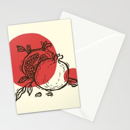 Decorative pomegranates Stationery Card
