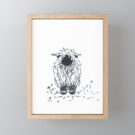 Valiant Valais Sheep Framed Mini Art Print