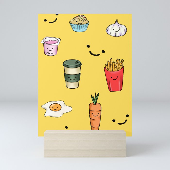 Cutie Food  Mini Art Print