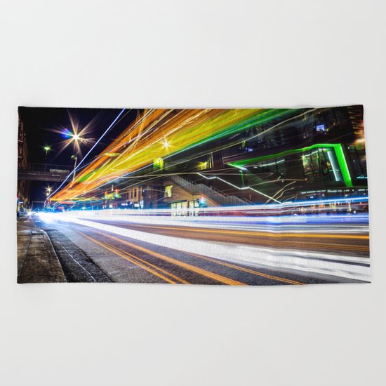 Light Trails 1 Beach Towel