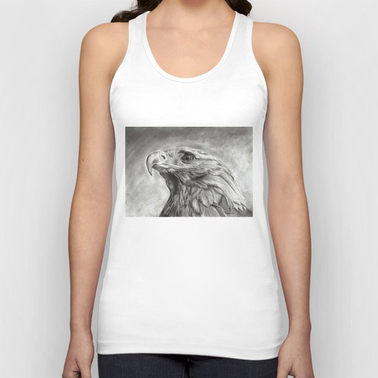 Eagle pencil drawing Unisex Tank Top