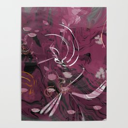 Beauty in Movement Mauve  Poster